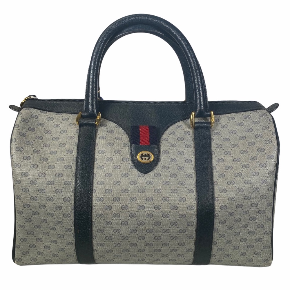 Gucci Satchel bag Micro GG Sherry Navy Blue